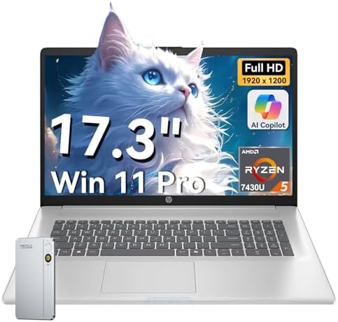 HP 17 inch laptops, AMD Ryzen 5 7430U(Beats i7-1165G7), 16GB RAM ...