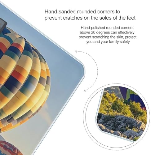 Báscula digital de baño Hot Air Balloons con plataforma amplia miniatura 4