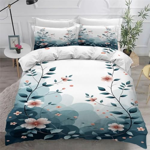 Housse de couette 200x200 en microfibre douce finition peinture