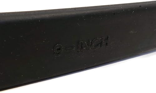 Miniatura 4 de The ROP Shop Paquete de 2 correas de lona de goma negra de 9 pulgadas ajustables para remolque