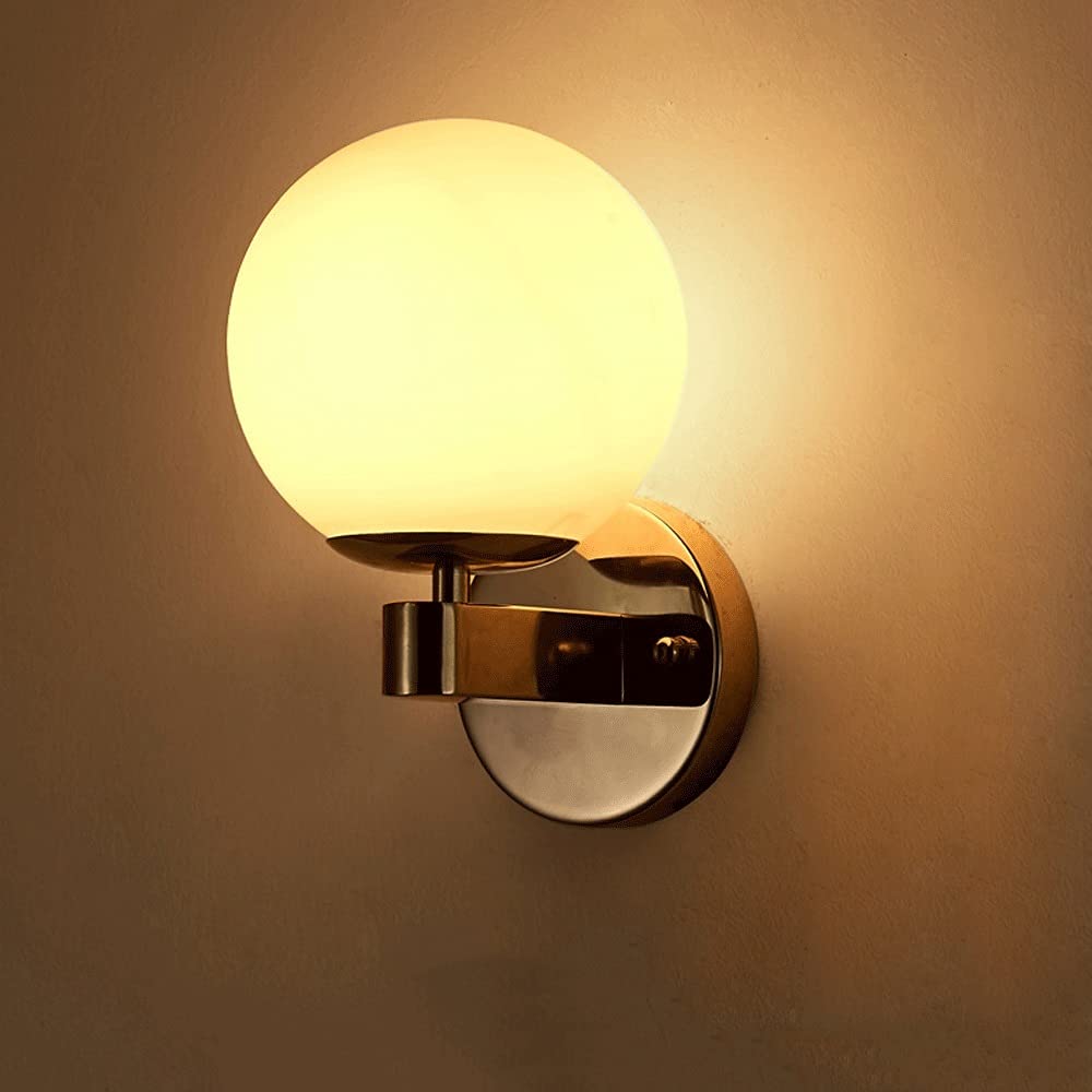 Luces de aplique de baño y entrada con pantalla de globo minimalista