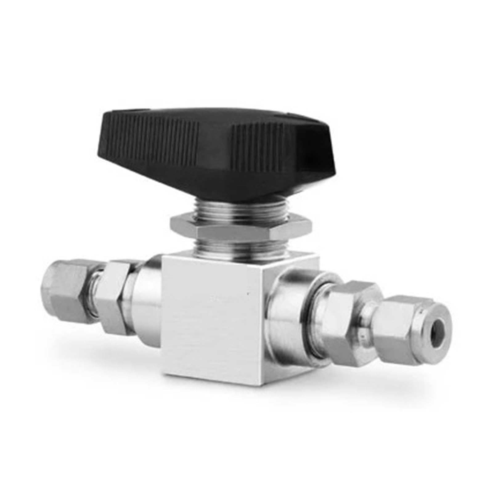Válvula de Bola de 3 Piezas SS-83KS12 mm, unión con Manguito de Abrazadera de 12 mm
