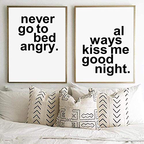 Peinture sur toile lettre moderne pour decoration de chambre haut de gamme