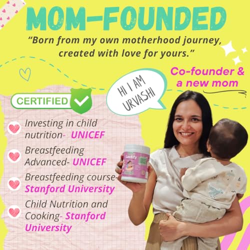 Image of Lactify Lactation Protein Powder to increase Breast Milk for Feeding Mothers 650g Vanilla Elaichi Flavour | Postpartum Recovery with 23 Essential Vitamins & Minerals | No Refined Sugar & Preservatives