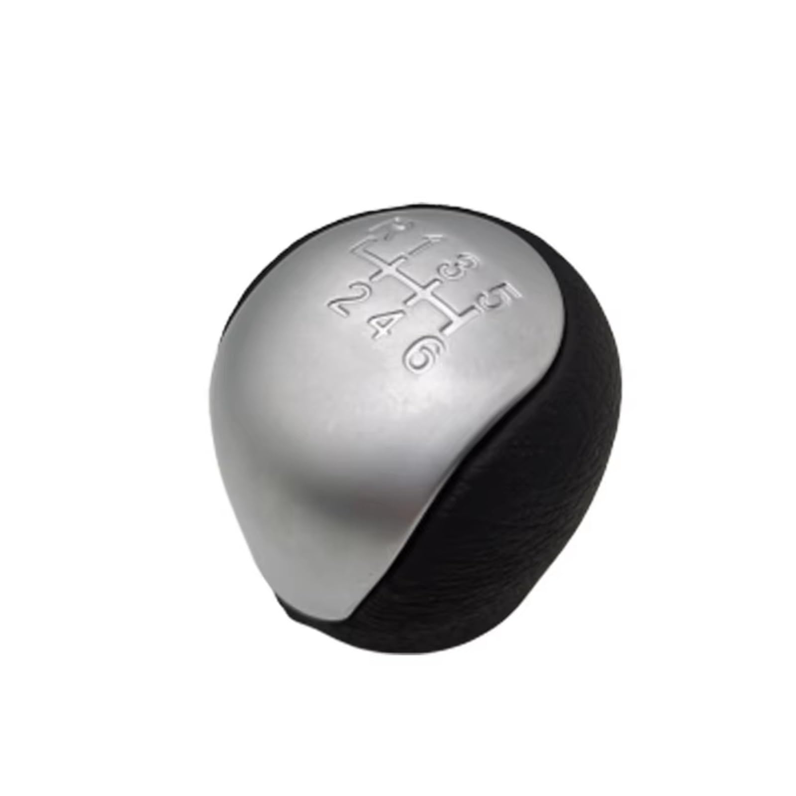 Ppxbfd 6S Silver Shift Gear Lever Knob For Hyundai For Elantra 2008-2012 For Touring I30 5 6 Speed Shift Gear Knob Manual Mt Shifter Lever Head Handball Car Shift Gear Knob Handle(6S Silver)
