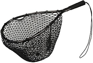 Frabill 3605 Tear Drop Trout Net with 6-Inch Fixed EVA Handle (Rubber Net)
