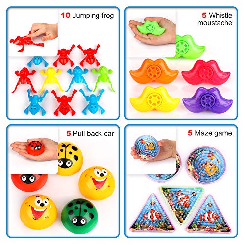 S Swirlline Party Favors Kids Pinata Filler- 122 Pcs Carnival Prizes Toys Bulk Assortment - Boys Girls Birthday Goodie Bag Filler - Treasure Box Chest Classroom #TOP4