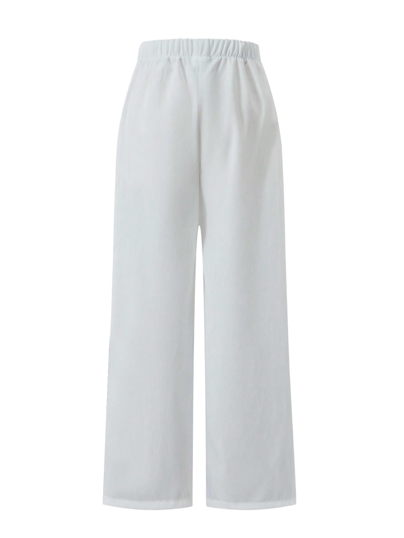 SweatyRocks Pantalon de jogging pour fille 122-152 Baggy Pantalon de jogging large Pantalon d'hiver pour adolescente fille Pantalon de survêtement jambe large Pantalon confortable