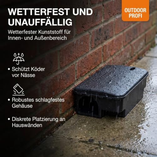Köder-Discount Rattenfalle für Giftköder (Köder Nicht enthalten) – 2 Abschließbare Rattenköderboxen zur sicheren Auslage von Rattengift… – Ansicht 5