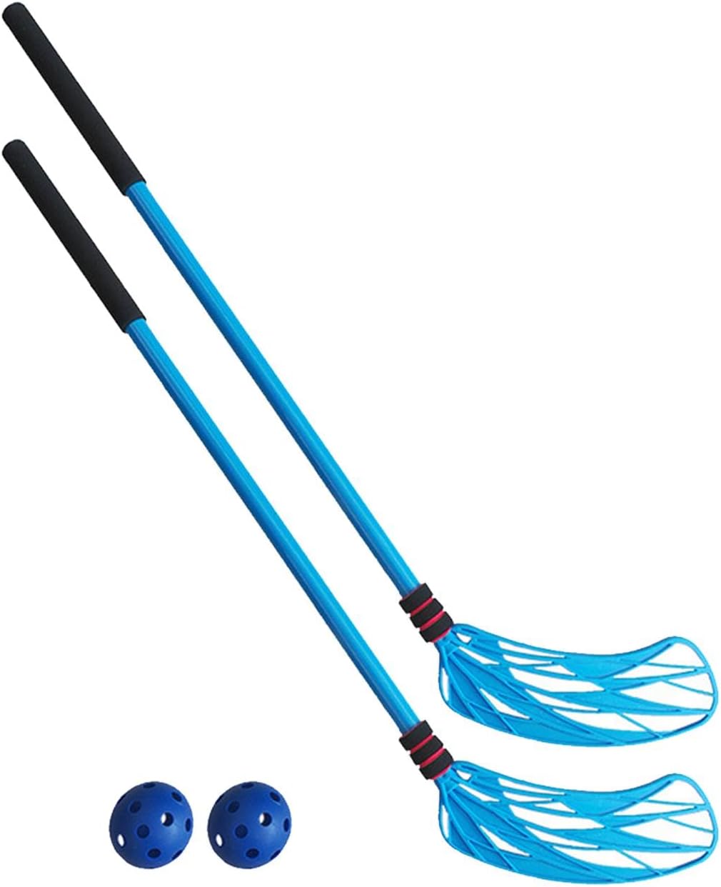 2pcs/ Hockey Stick Children's Toy Outdoor Kindergarten Interactive Starter, Blue