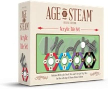 Age of Steam Deluxe Board Game Acrylic Tile Set