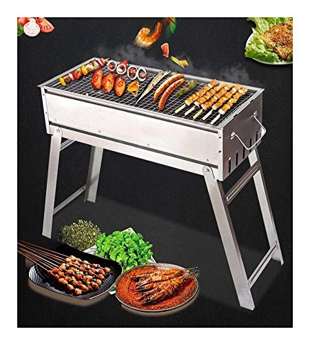 S Tragbarer Grill 8-teiliges Set - Safe und ungiftiges Garten Grill Herd Rack-No Need 3 Sekunden zusammenbauen zu Falten, langlebig Geeignet