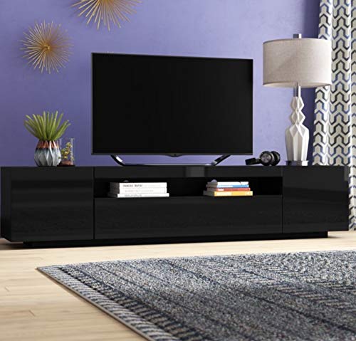 Heera Moti Pre-Laminated TV Entertainment Unit for 75 to 85 Inch TV (High-Glossy, Black) (B0B8NPGLCH) Amazon Price History, Amazon Price Tracker