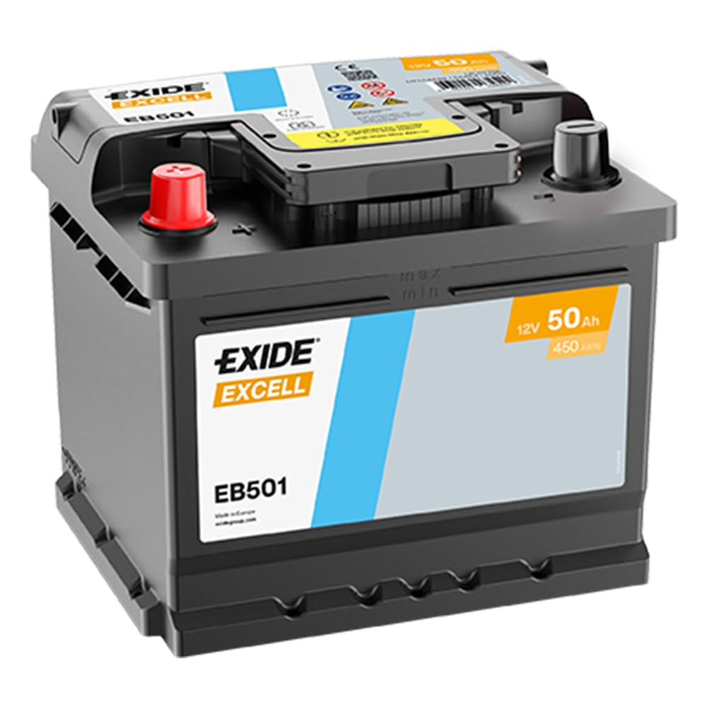 EXIDE 50Ah 450A EB501 EXCELL B13 L1 Starterbatterie