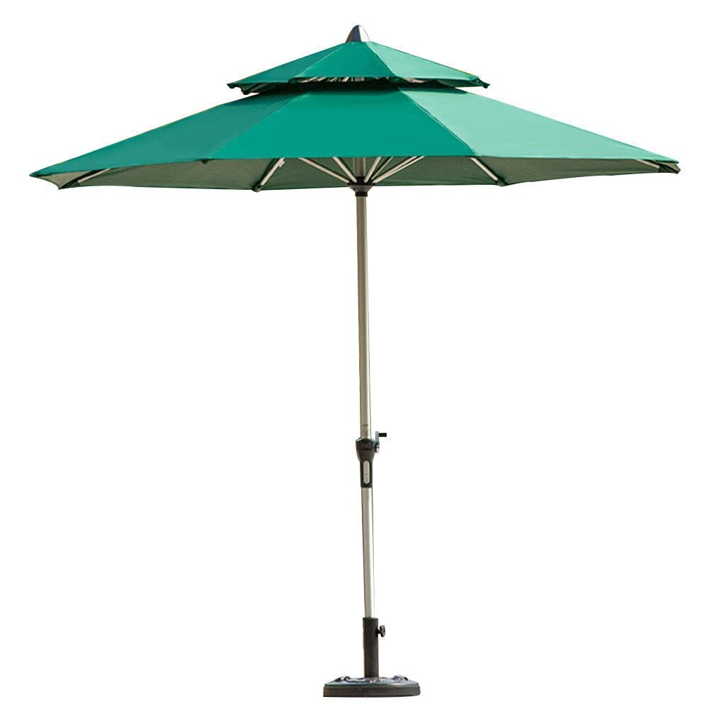 WDSOPK Parasol Large Outdoor Table Market with Base, Portable Offset Patio Umbrella for Poolside, Deck, Garden, Backyard, Pool