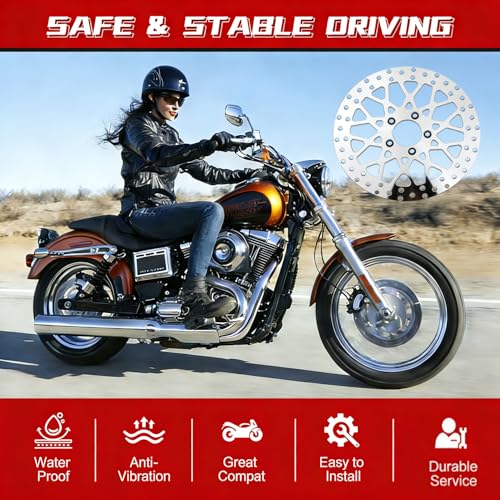 Image of 2 * 11.5'' Front Brake Rotors Compatible with Harley Rotor Electra Glide