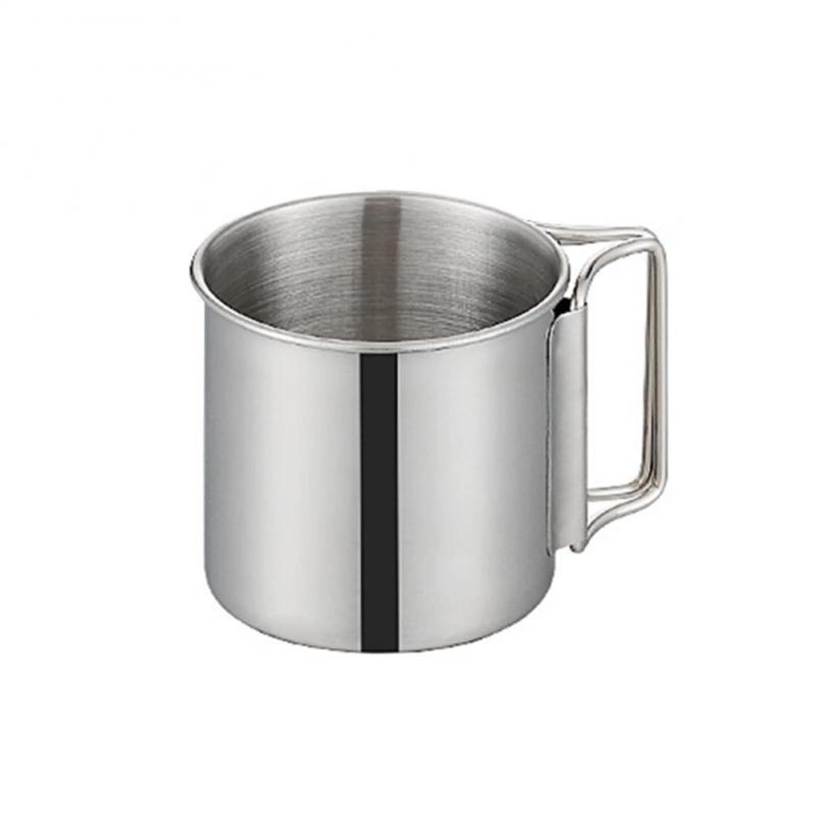 Wasserbecher Becher Faltbarer Griff Tragbare Reise Camping Tasse Milch Teetasse Kaffeetasse