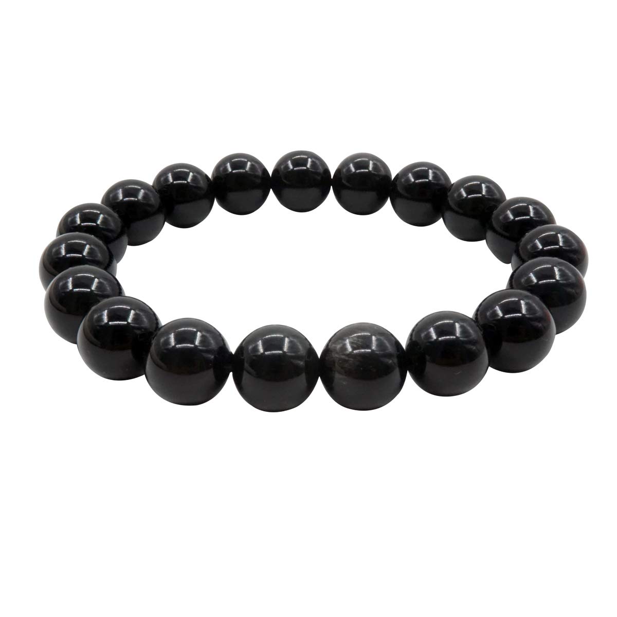 Rainbow Eye Obsidian Tibetan Bracelet Elastic Stretch Beaded Bracelet Healing Crystal Jewelry for Women