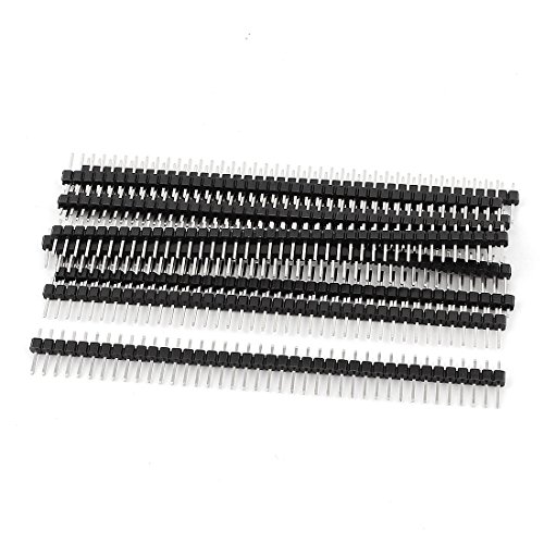 Aexit 2.54mm Pitch Audio & Video Accessories 1x40 Pins Straight Single Row Header Connectors & Adapters Connector 10pcs