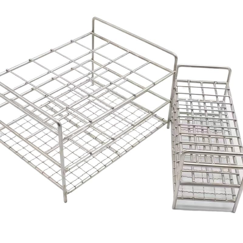 Lab Stainless Steel Wire Centritube Tube Holder Test Tube Rack(17mm 40holes)
