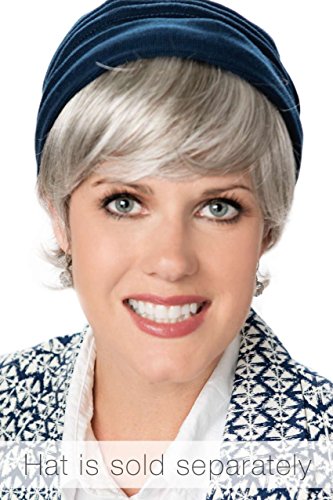 Cardani Short Halo - Hairpiece for Hats I Hats with Hair I Cancer Patients 56 - Smoke