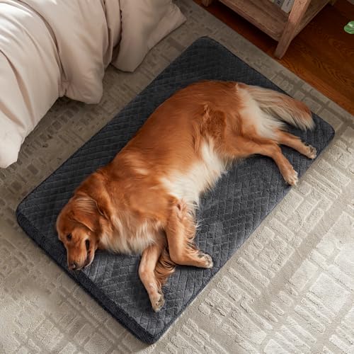 JOEJOY Orthopädisches Hundebett Grosse Hunde, XXL Hundekissen Waschbar Flauschig Hundematte, Hundematratze für Große Hunde, rutschfeste Unterseite, 119x74x10cm