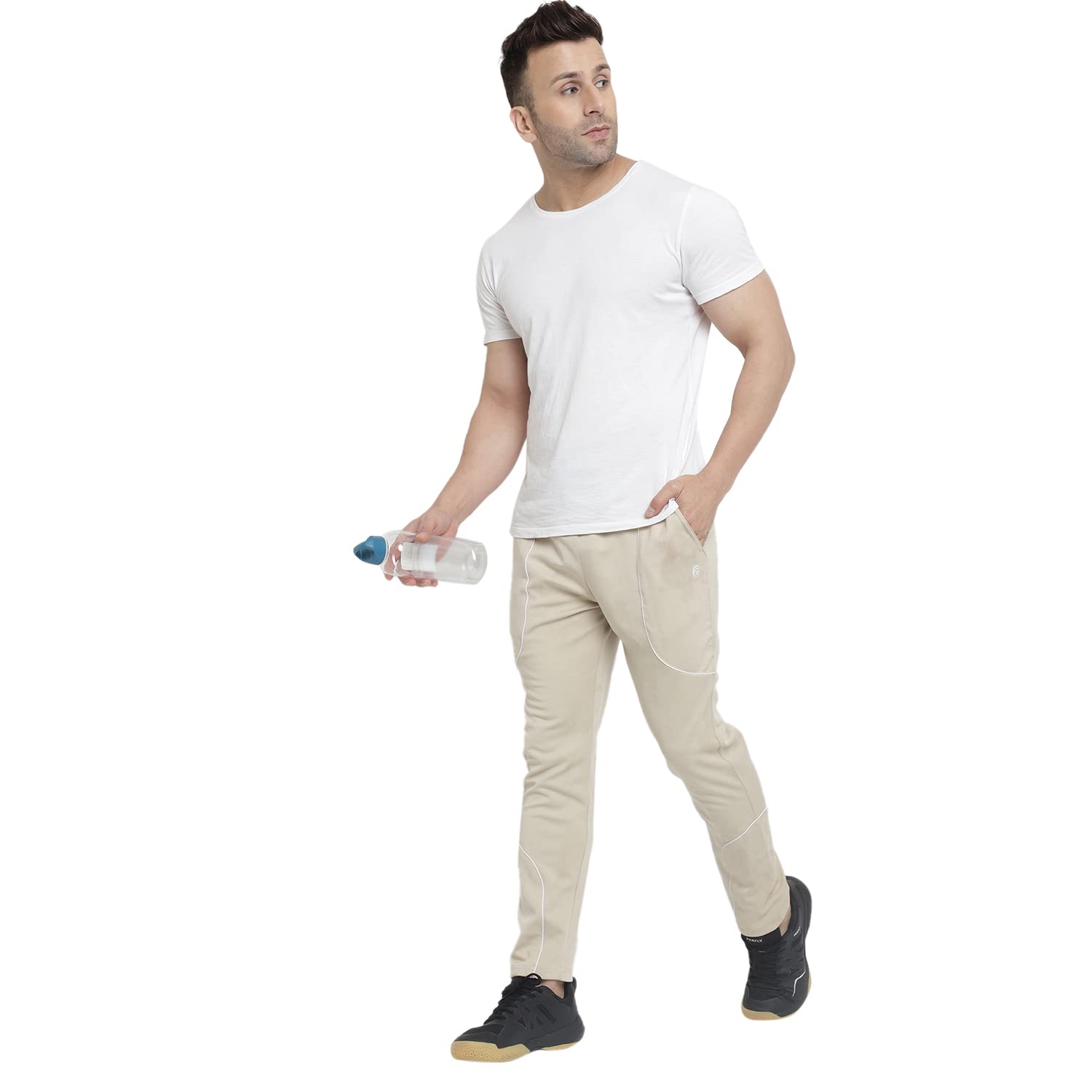 Better ThinkSummer Casual Wear Cotton Blend Solid Trackpants For Men’s (SAGOO33)