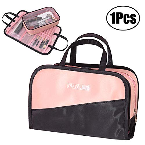 LuLyL Unisex Kulturbeutel Make-up Kosmetik Organizer Waschbeutel Reisetasche Kit Übernacht Dusche Kosmetik Pockettrip Gym Rasiertasche für Frauen Männer Damen Geschenk 2 in 1 Pack