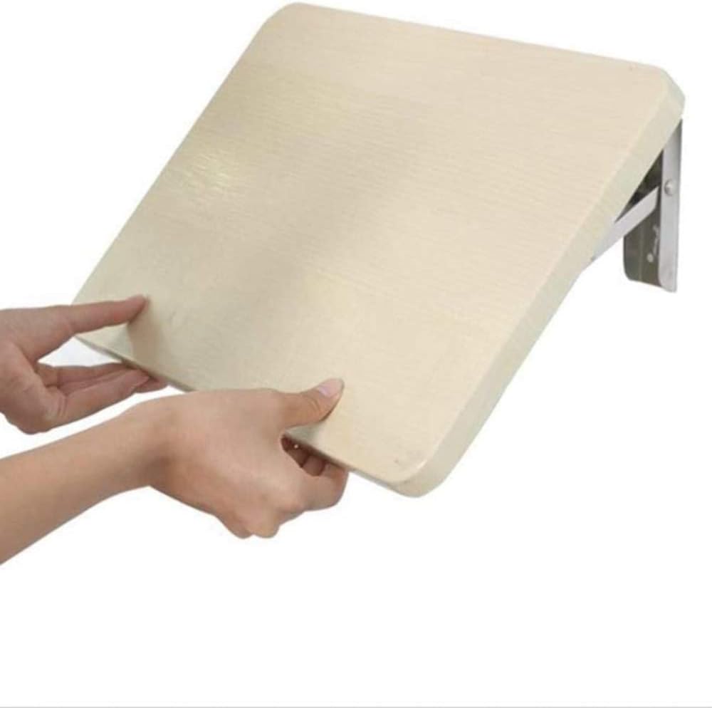 Small Wall-Mounted Folding Drop-Leaf Table Wood Floating Shelf Computer Desk Workbench Hanging Wall Partition DIY Bookshelf Office Shelves