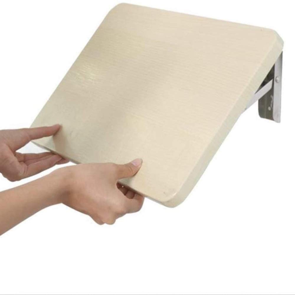 Small Wall-Mounted Folding Drop-Leaf Table Wood Floating Shelf Computer Desk Workbench Hanging Wall Partition DIY Bookshelf Office Shelves