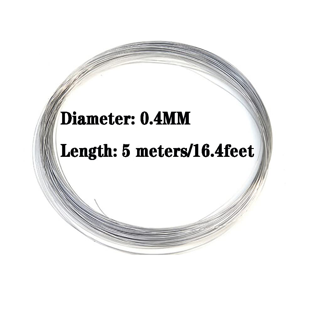 Titandraht TA2 Für Luft- Und Raumfahrt, Petrochemische, Medizinisch Und Andere,Diameter 0.4mmx5m/16.4ft
