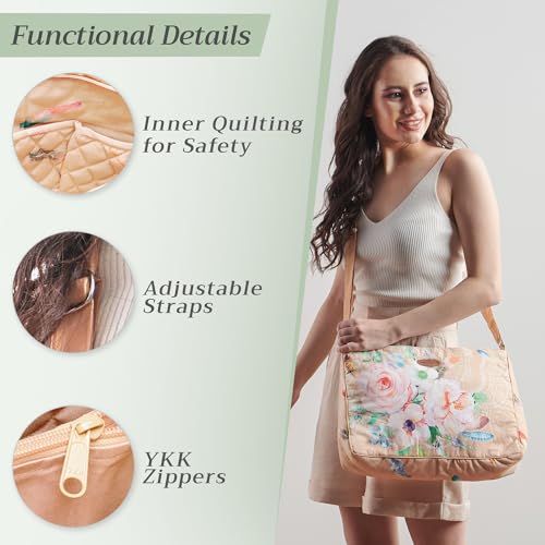 Maison d' Hermine Hand Bags for Women Cotton Shoulder Bag for Shopping Travel Everyday Use Cross Body Tote purse Sling Bag4