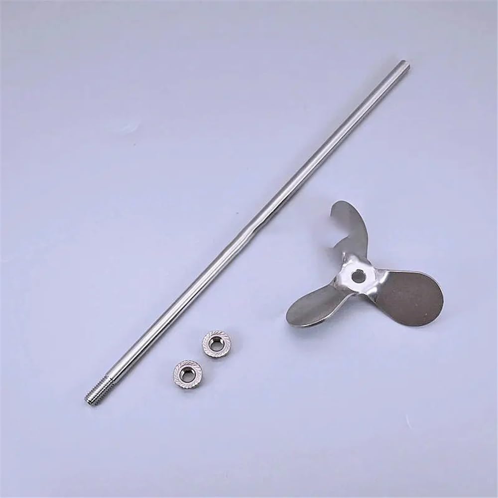 Laboratoryjna łopatka mieszająca ze stali nierdzewnej, 3-listkowa, mieszadło dyspersyjne, 40-120 mm, 200-500, 30 stopni, 45(8x500mm rod)