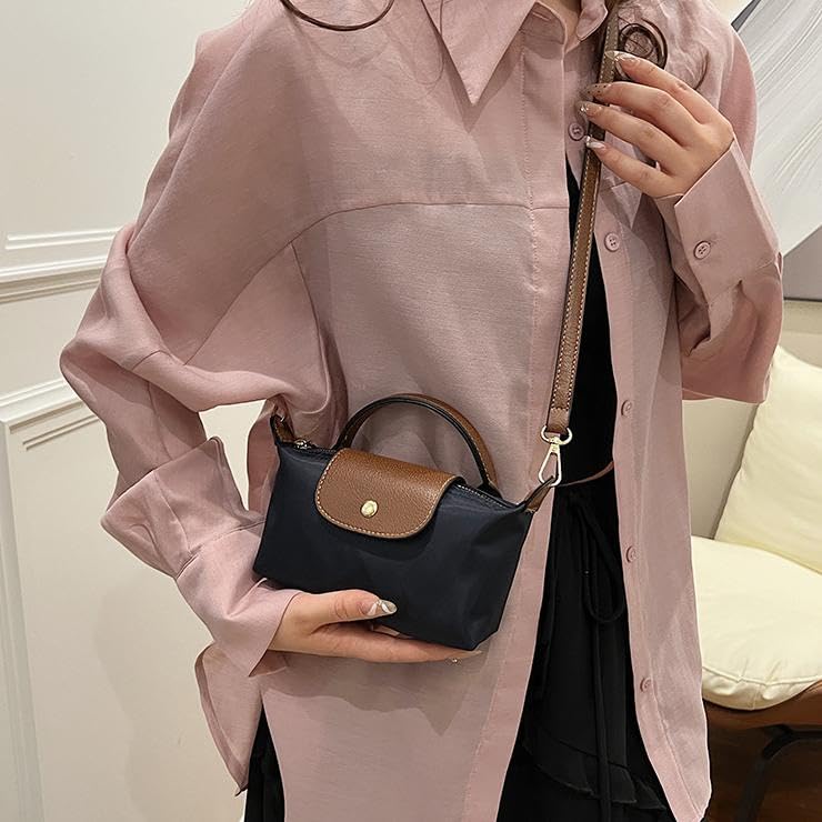 Women's color matching messenger bag small mini bag with adjustable shoulder strap for daily use in light shoulder travel3