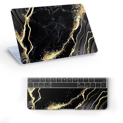 Image of Marbel D9 Top+Wrist Pad Vinyl Laptop Skin /Sticker /Cover for 17 to 17.3 Inches Laptops Laminated-Removable-HD Quality Compatible for Hp-Dell-Sony-Lenovo-Asus etc.(16.5x11 Inches)