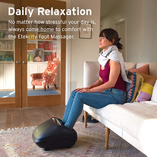 Image of Etekcity Foot Massager for Lasting Circulation Foot Pain Relief with Heat and APP Remote, Gifts for Women and Men Dad and Mom, Shiatsu Deep Kneading & Multi Air Compression, Fit Up to Men Size 12
