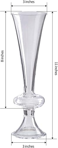 Miniatura 3 de Efavormart - Jarrón reversible de cristal con bola de cristal de 4 a 11 pulgadas