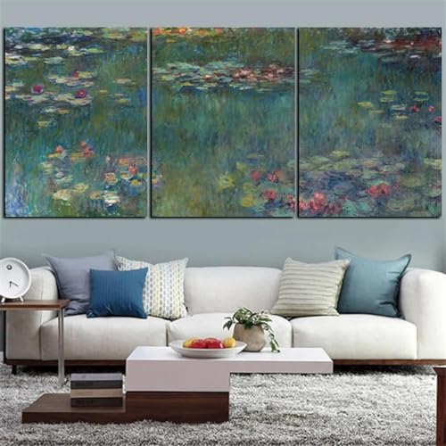 Tableau Claude Monet Toile Premium Grand Format avec Cadre Intérieur