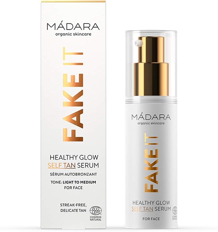 MÁDARA Sérum autobronzeador facial Fake It Healthy Glow 30 mL – Light-Medium