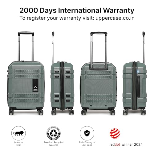 Uppercase Bullet Trolley Bag 56cm Green - Image 3