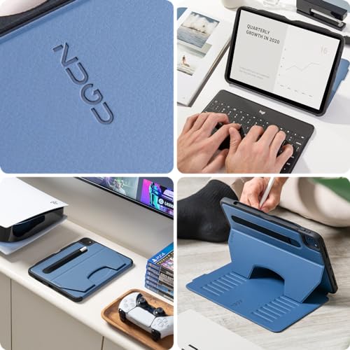 ZUGU Case for iPad Pro 12.9 Case, 5th / 6th Generation Stand 2021/2022, Slim Protective Cover with Wireless Apple Pencil Charging, Magnetic Stand & Sleep/Wake Magnetic Cover, Cherry Red by ZUGU CASE - Image 3