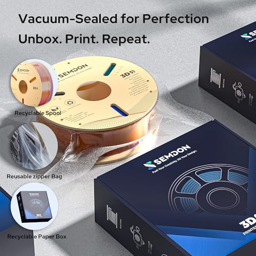 Image of 1.75mm PLA Filament, Tri-Colors Silk Filament PLA High Speed Printing 3D Printer Filament for Most FDM,1KG Spool(2.2lbs),Blue /Green /Silver