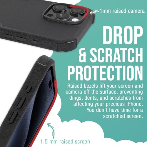 Image of Smartish - Leaf Me Alone - iPhone 16 Pro Max MagSafe Armor Case - Gripzilla [Rugged & Tough] Heavy Duty Armor Case - Fits iPhone 16 Pro Max