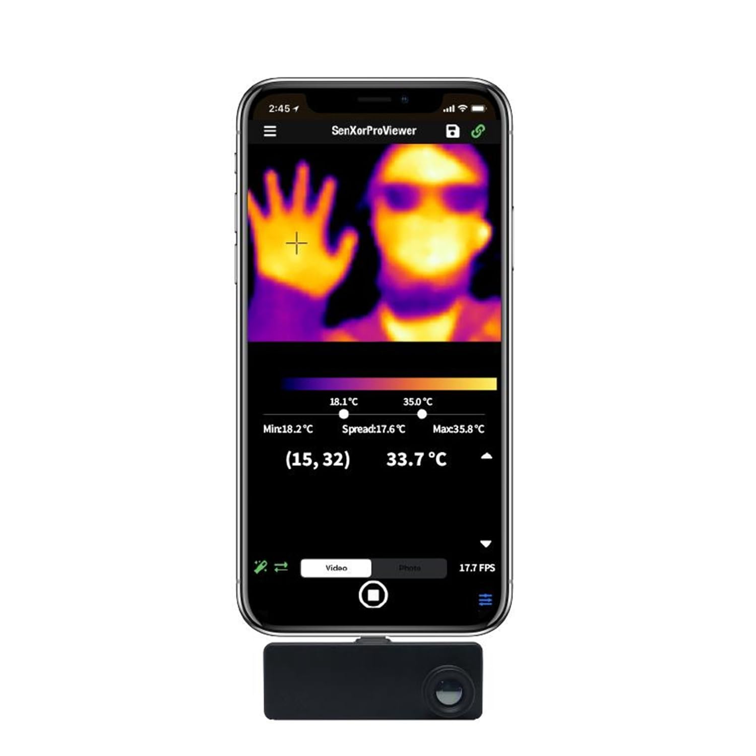Telecamera termica multifunzione EM900 per telefono Android, telecamera multifunzione e registrazione video, riscaldamento a pavimento, rilevamento perdite di corrente