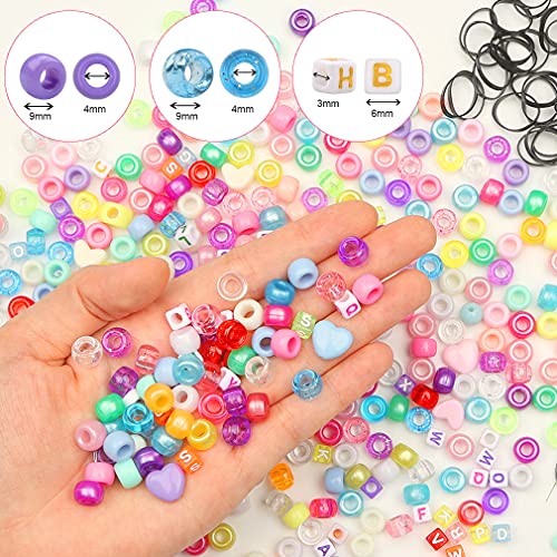 Xiangmall 1100 Pezzi Perline di Pony Colorate