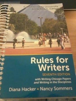 Spiral-bound Rules for Writers CSULB Edition Book