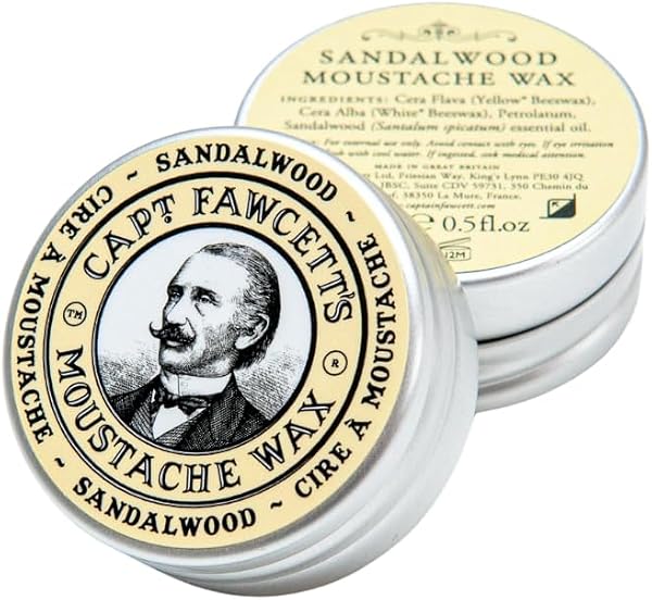 Captain Fawcett 15ml Cera per baffi al legno di sandalo