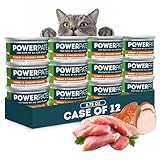 Only Natural Pet PowerPate Grain-Free Turkey & Chicken Dinner Wet Cat Food - High Protein, Healthy Balanced Nutrition for Kittens & Cats of All Life Stages, 2.75 oz Cans, Case of 12 (T)