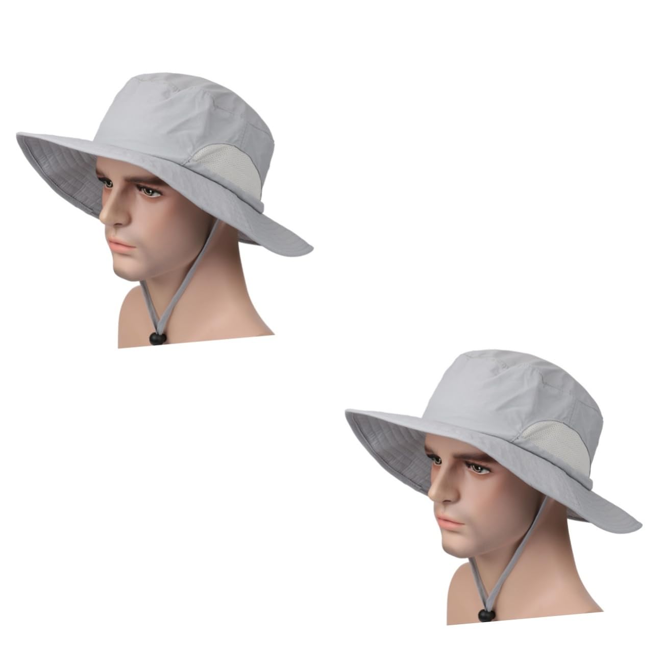 Toddmomy Chapeau De Protection Solaire pour L'Extérieur 2 Pièces Chapeau De Soleil De Randonnée De Pêche À Grand Avant-Toit pour Hommes Et Femmes