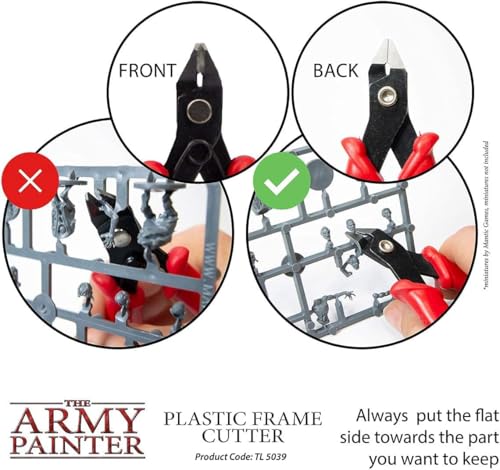 The Army Painter | Plastic Frame Cutters | Kunststoff-Schneidezange| Angusswerkzeug für Kunststoffminiaturen | Edelstahl Präzisionsschneider | Modellbau Werkzeug für Tabletop Wargames